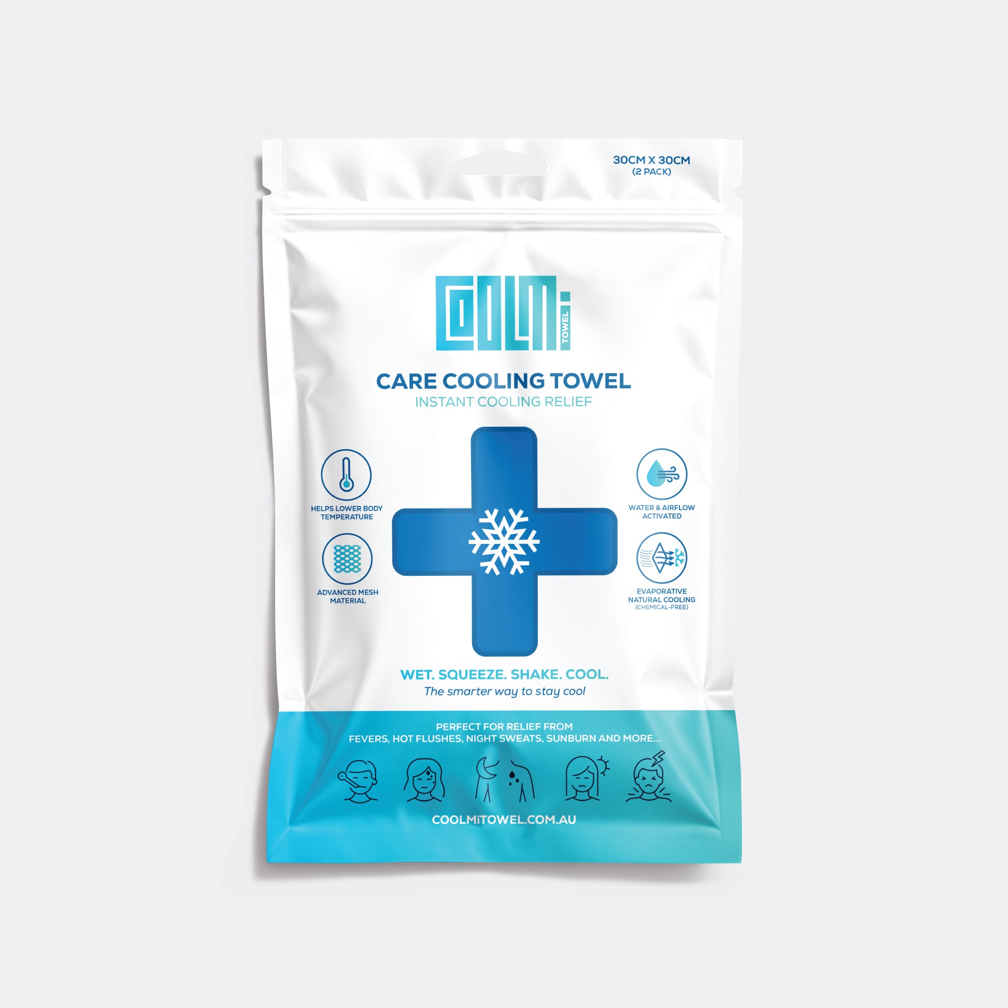 Care Cooling Towel - ROYAL (2 Pack)