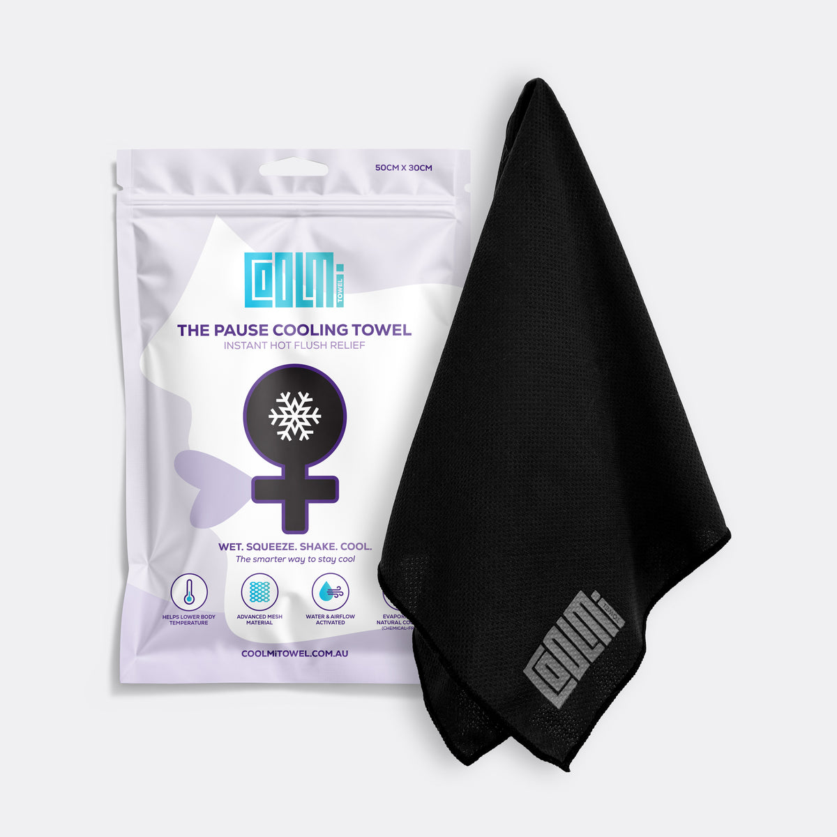 The Pause Cooling Towel - Midnight
