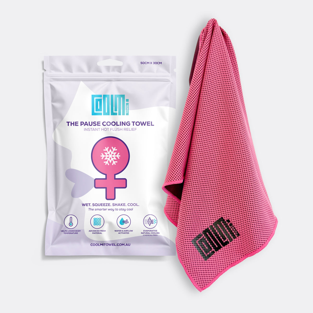 The Pause Cooling Towel - Bloom